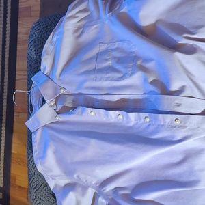 Jos A Bank 18.5/34 Travelers Collection Lavender Button Down Dress Shirt